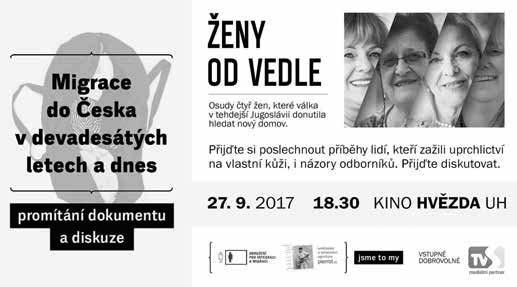 15 Wind River a 21.00 Amityville; so 30. 9. - 19.00 Večer-nice aneb Slavnostní koncert k 50 letům kina Hvězda (a současně zahajovací koncert nové sezony Umíme Hrát) a 21.