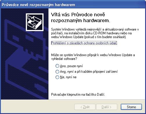 Paralelní Windows Uživatelé paralelního rozhraní 6 Nainstalujte ovladač a připojte tiskárnu k počítači DŮLEŽITÉ NEZAPOJUJTE kabel paralelního rozhraní.