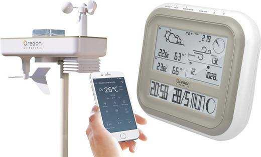 Popis a ovládací prvky Základní stanice Digitální bezdrátová meteostanice ALL-IN-ONE WMR500 Obj. č.: 154 38 11 1. SELECT: Přepínání různých oblastí 2.