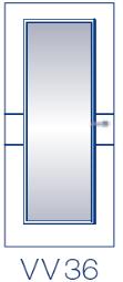 dvojitá linka 8 mm linka 8 mm dvojitá 4 Prosklené dveře s čirým kaleným sklem kombinovatelné s designem linek Cenová skupina F