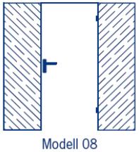 U dveří > 2300 mm osazujeme standardně 3 pant. Pozor je tu příplatek!