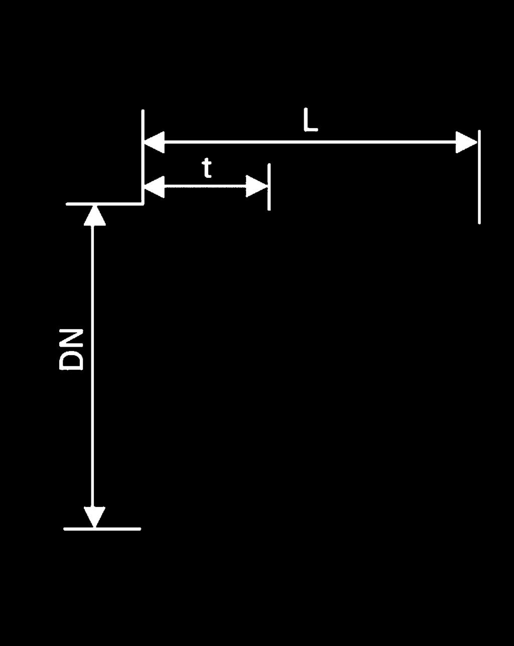 potrubí U2EA/KG 45 DN DN1 t L t1 l1 Hmotnost Kód mm mm mm mm mm Kg/ks výrobku 150 150 95 452 95 316 1,4 05113 200 150 105 560 95 346 2,2 05133 250 150 117 684 95 401 3,7 05153 300 150 134 798 95 451