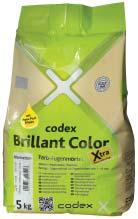 Brillant Color Xtra BAREVNÁ SPÁROVACÍ HMOTA 1-6 mm Erfüllt die Anforderungen EN 13888 nach DIN Brillant Cristal Erfüllt die Anforderungen Brillant Flex Basic EN 13888 nach DIN Flexibilní barevná