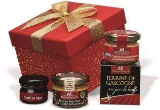 117956761 Carré Rouge Kachní foie gras z jihozápadní Francie v bloku, 45g Terina z uzeného lososa s grapefruitem a mákem, 45g Fíkový confit, ideální na Foie Gras, 25g