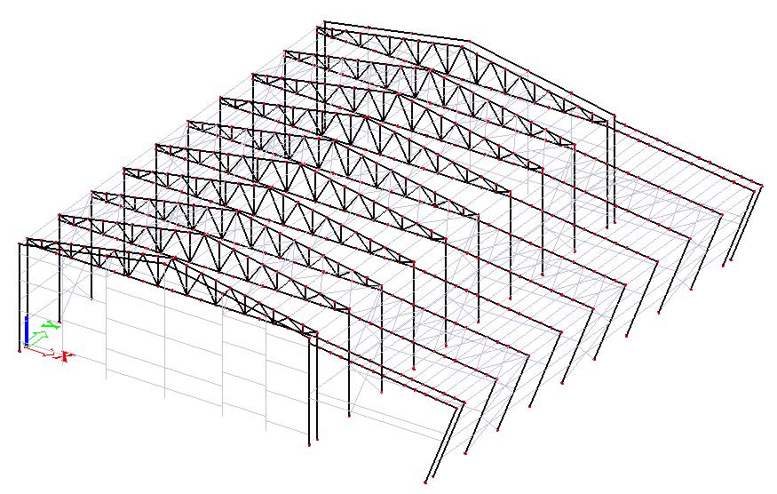 1.2 Geometrické schéma konstrukce