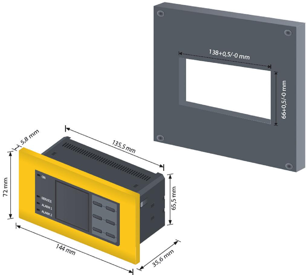 informací/potvrzení 7 LED "ON" 8 LED signalizace "SERVICE," "ALARM ", "ALARM 2" 9 LC displej Digitální rozhraní X Digitální rozhraní I I2 I3 A B + Q Q2 M+ X Svorka I Vstup I2 Vstup 2 I3 Vstup 3 A