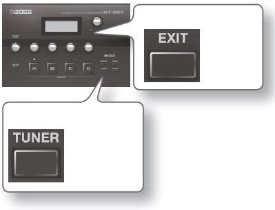 Ostatní užitečné funkce Použití metronomu Stiskněte tlačítko [TUNER]. Záložku posunete knobem Value a zvolte METRONOME. Nastavení Metronomu knoby [1] [4].