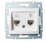 zásuvka, nezávislá (2xRJ45Cat 6 Jack) / Dvojitá dátová zásuvka, nezávislá (2xRJ45Cat 6 Jack) 24756 5905339247568 01-1420-002 Bílý/Biely 24815 5905339248152 01-1420-003 Krémový /Krémový 24992