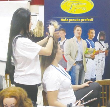 Svoje študijné a učebné odbory tu prezentovalo celkovo 17 škôl. Zastúpenie škôl Najviac, až osem, ich prišlo z nášho bývalého okresného mesta Topoľčany. Naše mesto reprezentovalo Gymnázium J.