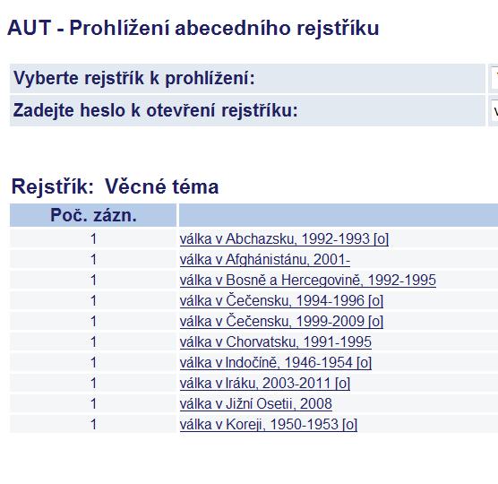Autorizace jednotlivých prvků Integrace tradičních pořádacích systémů do procesu organizace a následného vyhledávání je možná a