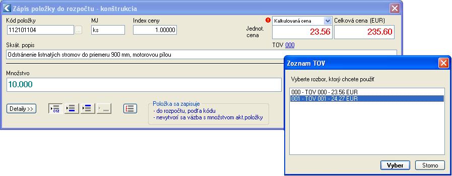 2 OSTATNÉ VYLEPŠENIA A OPRAVY 2.1 Určenie typu ceny pri zápise položky V novej verzii CENKROS plus môžeme hneď pri zápise položky určiť, s akým typom ceny sa zapíše do zákazky.