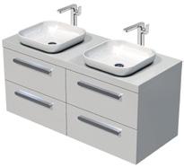 Rozměr cm P/L /Střed Cena s Umyvadlo MyStyle na desku, bez otvoru, bílé 40 x 40 690108 2 999 3 629 Deska pod umyvadlo MyStyle 2.