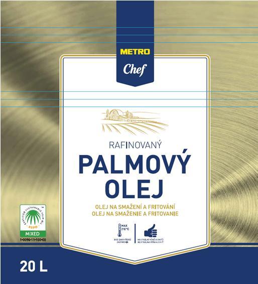 profilu výrobku Používání palmového oleje s certifikátem RSPO