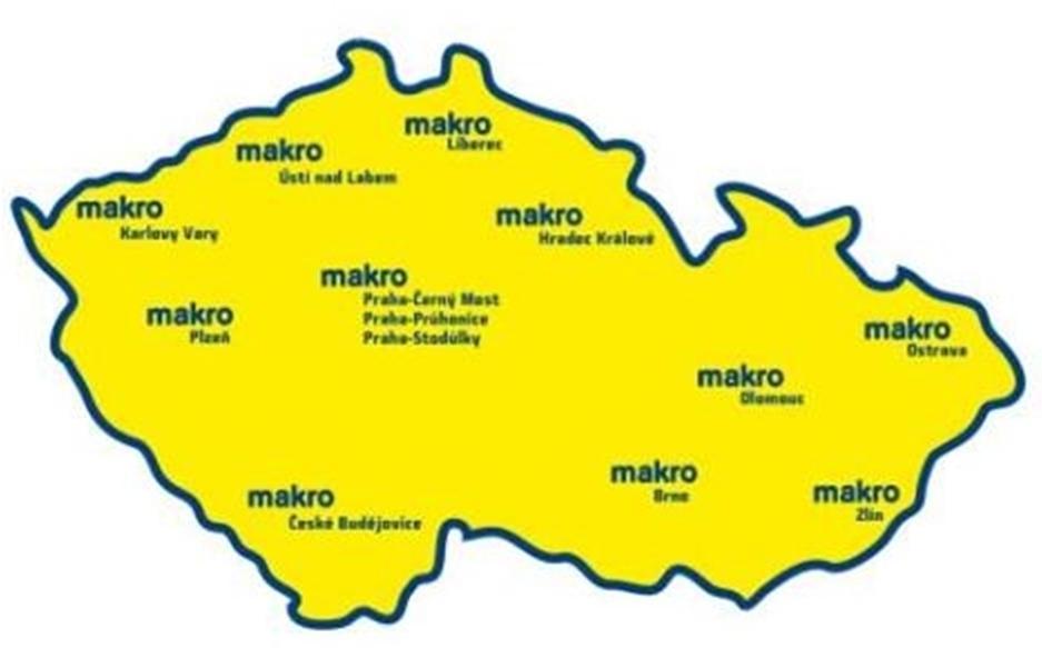MAKRO V ESKÉ REPUBLICE Lídr na trhu ve velkoobchodním (B2B) prodeji podnikatel m. Trvalá orientace na podporu a rozvoj malého a st edního podnikání. Velkoobchodní prodej registrovaným podnikatel m.
