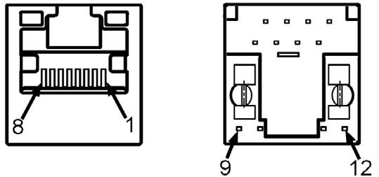 Konektor RJ-45 Číslo kolíku 12kolíková strana připojeného signálního kabelu 1 D+ 2 RCT 3