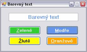 ÚLOHA 4-J-04 (BAREVNÝ TEXT) Připravte program, který bude zobrazovat text v barvě naposled stisknutého tlačítka. Kontrolní otázky ÚLOHA 4-K-00 (NEKOPÍRUJE!