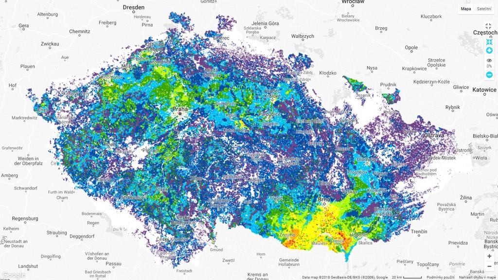 Sucho a jižní Morava: predikce do budoucna Stres suchem v ornici