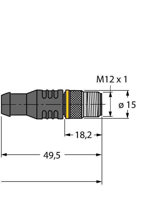 PUR, barva pláště: černá, culus certifikát, RoHS, stupeň krytí IP67 RKC8T-2/TXL 6625142 Připojovací kabel, zásuvka M12 přímá 8pinová, délka kabelu: 2 m, materiál kabelu: černý PUR; culus certifikát;