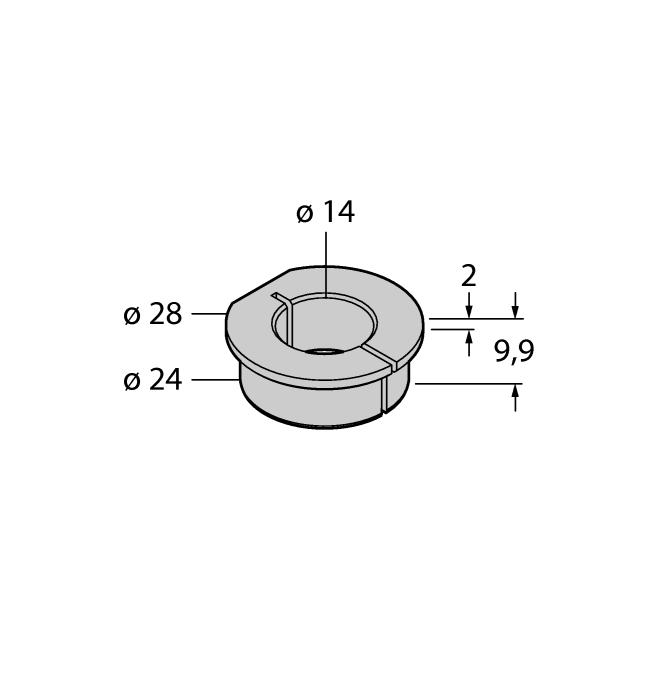 PE1-QR24 1590937 Snímací element bez redukce RA1-QR24 1590928 Redukce pro hřídel Ø 20mm RA2-QR24 1590929 Redukce pro hřídel Ø 14 mm RA3-QR24 1590930 Redukce pro hřídel Ø 12mm RA4-QR24