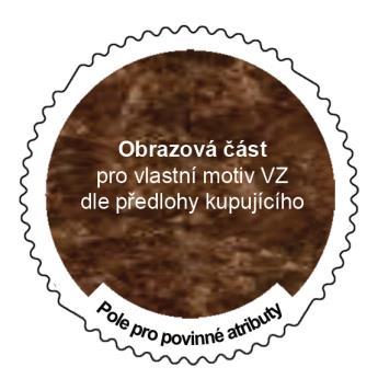 5. Specifikujte nominální hodnotu, orientaci (formát) a názvy motivy Vlastních známek, které budou vytištěny na TL: Č.