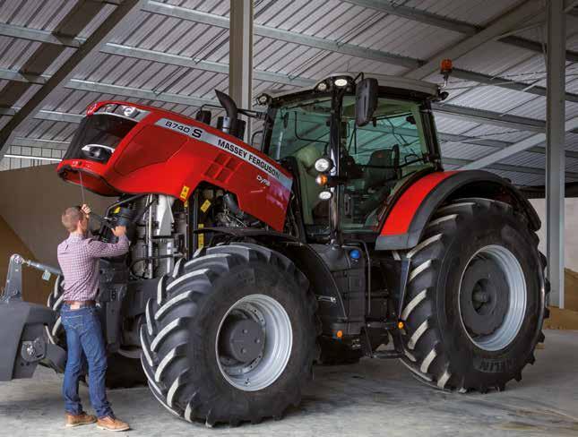 46 Snadná údržba www.masseyferguson.com Filtr vzduchu kabiny lze snadno demontovat pro účely čistění.