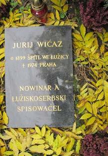 K osobnosti: Nowy biografiski słownik k stawiznam a kulturje Serbow. Budyšin 1984, str. 609 610 Ke hrobu: Jiří Mudra: Před sto lety se narodil Jurij Wićaz. Česko-lužický věstník 9 (1999) 10, str.