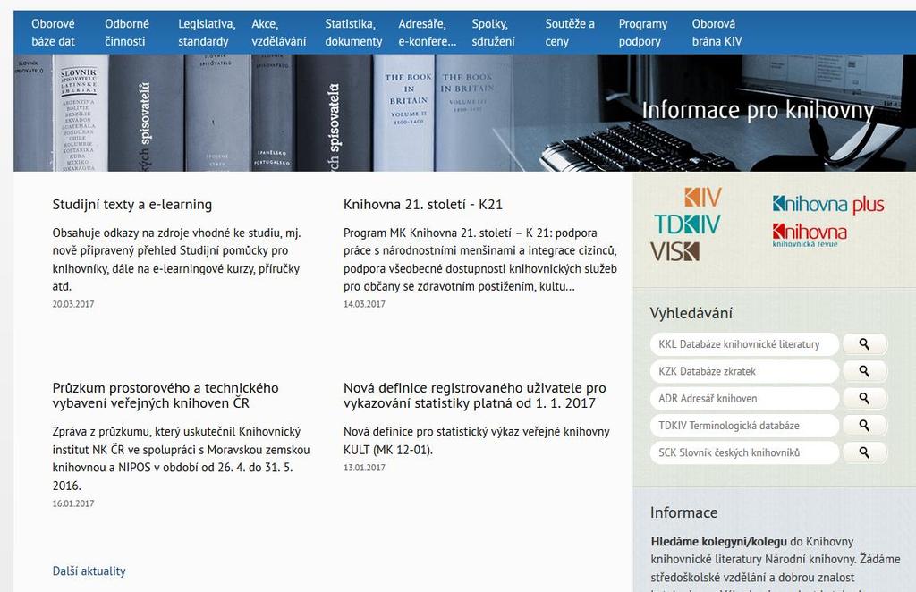 Informace pro knihovny ipk.nkp.cz 18.