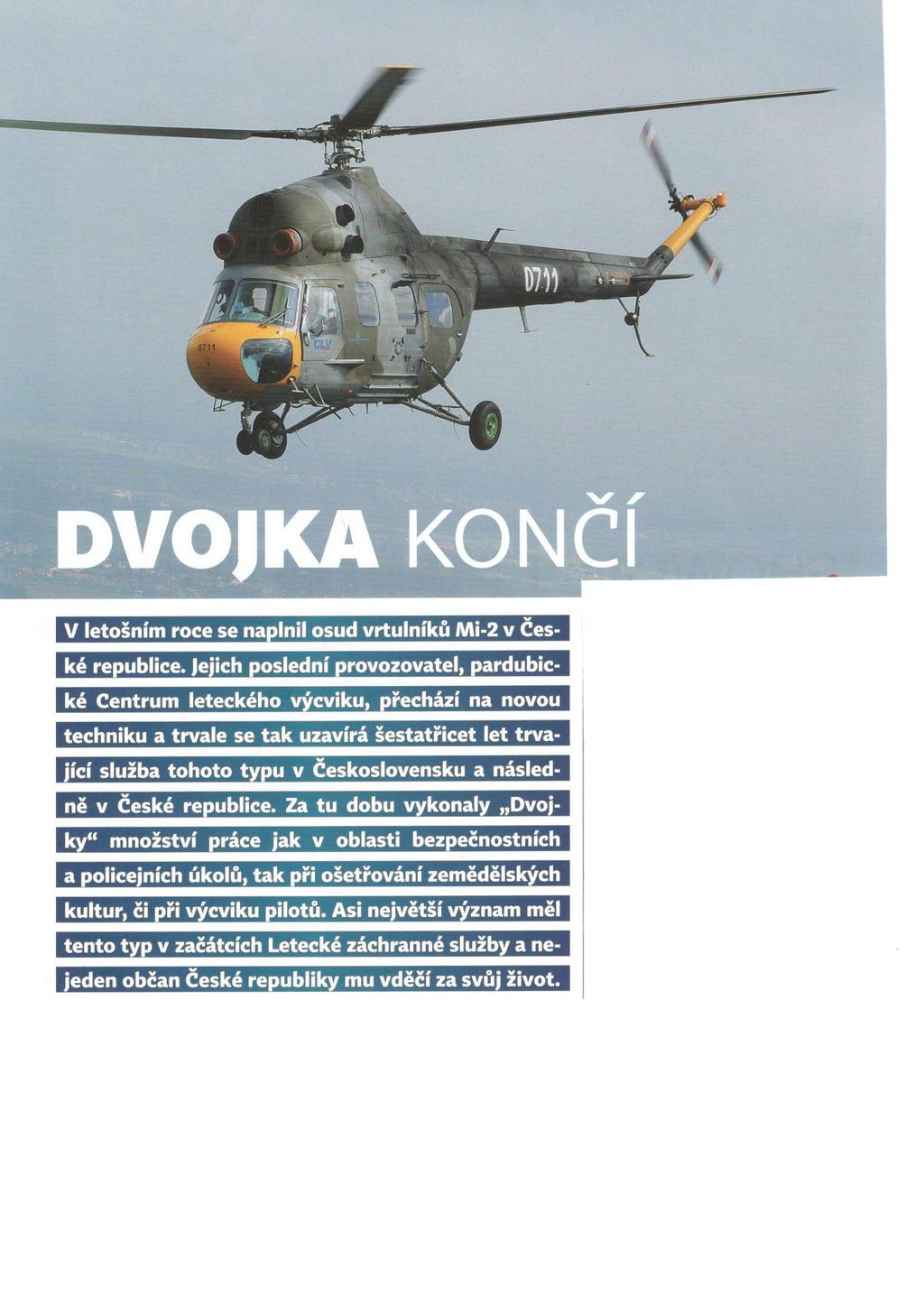 Pro vaši informaci dvojka končí