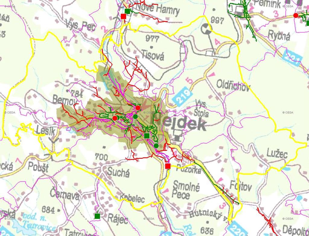 (karta obce: CZ041_0046_01) E. KANALIZACE A ČOV E.1 ZÁKLADNÍ ÚDAJE Základní parametry: Ozn.: Jednotky: Rok: 2002 2005 2010 2015 Počet všech obyv. napoj. na kanal.