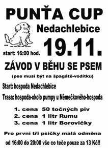 00 PŘEČKOVICE Vánoční řemeslný jarmark - součástí vystoupení Smíšeného pěveckého sboru Notabene v 15.00 a Mužského sboru Vavříneček v 16.00, bohaté občerstvení Hospoda U Svitáků, so 26. 11., 14.