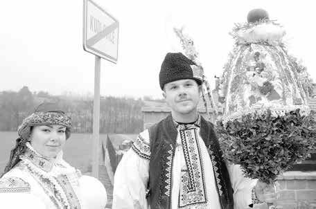 Povolení k hodové muzice udělil Josef Snopek, který sám hrál v průvodu hodové chase do kroku.