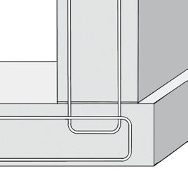 otvorů Ø 8 mm, připevnění každých 15 cm 100 ks/sáček 25 sáčků/pytel 0,18 kg sáček 4 030070 404003 Plastová