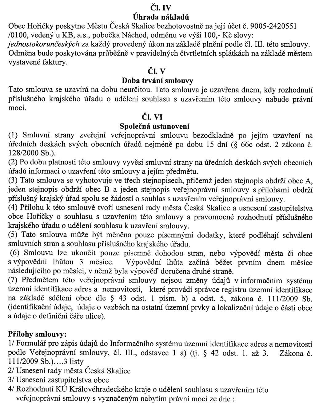 Částka 6/2012 Věstník právních předpisů Královéhradeckého kraje Strana 386 V České Skalici dne 4.