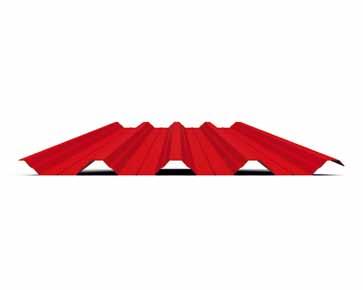 T50 TRAPÉZOVÝ PROFIL TECHNICKÉ PARAMETRE: Celková šírka 1085 mm Užitočná šírka 1040 mm Hrúbka materiálu 0,5 mm - 1,25 mm Výrobná dĺžka 0,5 m - 13,5 m Plošná hmotnosť 4,9 kg/m² - 12,1 kg/m² Sklon