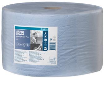papírové Tork Plus, W1 modré, Premium, 2 vrstvy, 510 m, 1 500 útržků, 34 x 36,9 cm