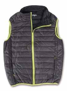 Jackson Softshell vesta 94% polyester a 6% elastan, barva černá 310 g/m 2 2 kapsy na zip s malými refl exními prvky 2 vnitřní kapsy Průramky s gumou