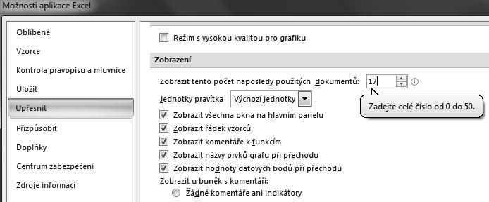 Práce se sešity a šablonami 71 jednání uživatele mimo prostředí Excelu například pokud přesune sešit na jiné místo nebo ho přejmenuje pomocí programu Průzkumník Windows.