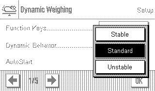 Aplikace Dynamic Weighing (dynamické vážení) 101 12.3.