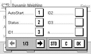 Aplikace Dynamic Weighing (dynamické vážení) 102 12.3.