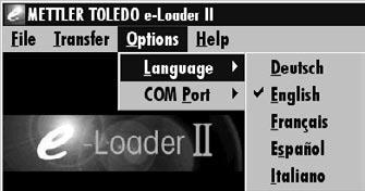line (konec řádku): <CR><LF>, character set (sada znaků): ANSI/WIN. Ujistěte se, že jsou odpovídající parametry komunikace nastaveny ve Vašem počítači na stejné hodnoty.