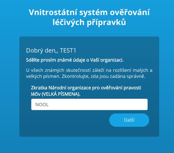 II. ČÁST PŘIPOJENÍ KONCOVÉHO UŽIVATELE DO NSOL KROK 1: Po kliknutí na