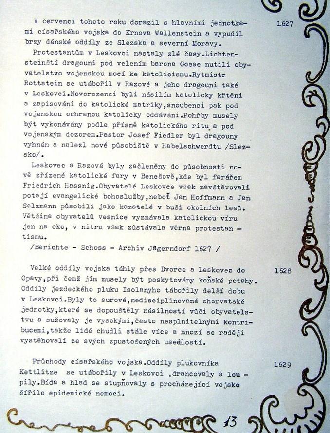 Vydání 1 / 2016 Těžký život předků v letech 1625-1627
