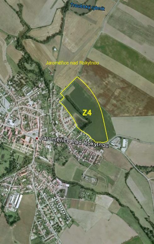 Ú Z E M N Í S T U D I E Jaroměřice nad Rokytnou - bydlení severovýchod Z4 OBJEDNATEL ÚPP