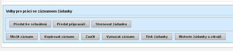 řádku. Přípravář se vybírá ručně z možností, které jsou uvedené u konrétního nákl.