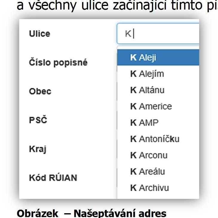 Okres povinná položka, vyberte z rozbalovacího seznamu název okresu, pokud Vám tato položka nejde vyplnit, nemáte vybraný