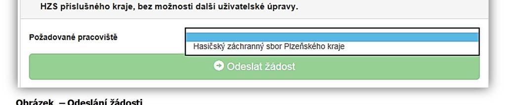 pro odeslání nutné zvolit následující checkboxy.