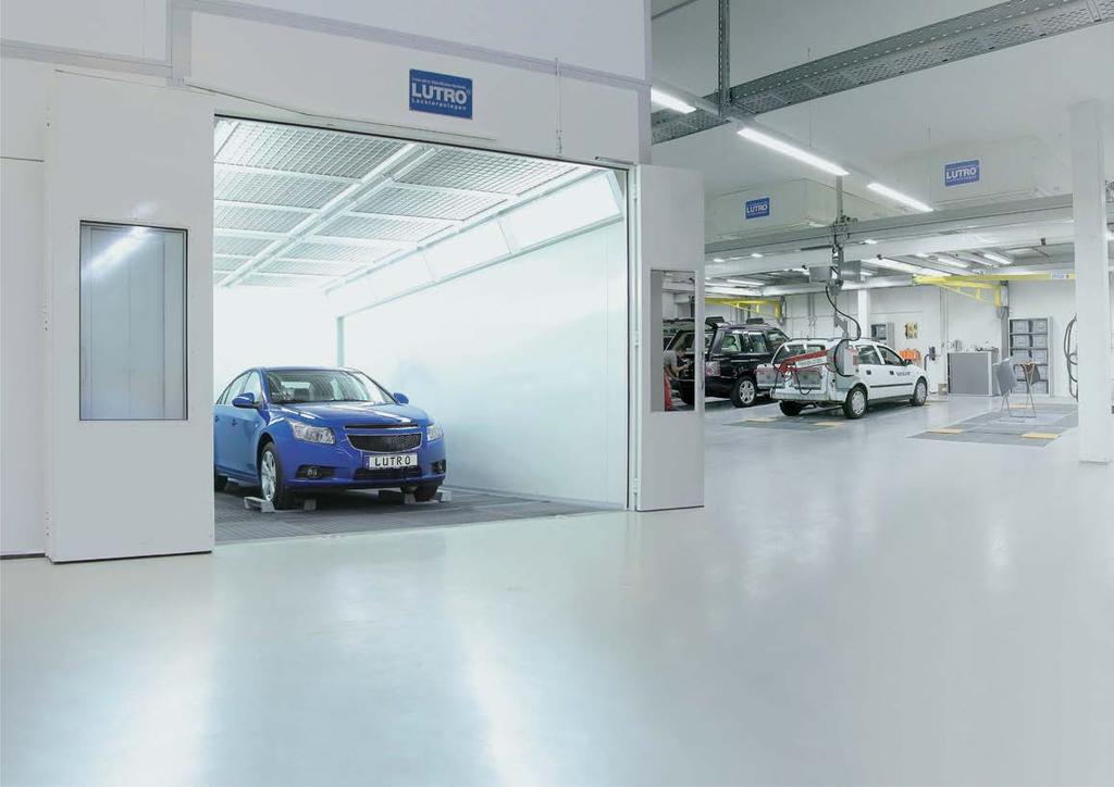Stříkací a sušicí kabiny, přípravná stání Lutro Německý výrobce prémiových lakovacích technologií Lutro dodává našim prostřednictvím na český a