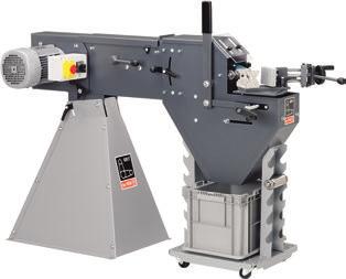 Snímtelná nádob n zchytávání třísek - 1 zástrčk CEE, 16 A - 1 brusný pás 75 x 2000 mm, K 36 Z 92356 102 GX 75 2H - Nstvitelné otáčky 92356 101 92356 102 Typ Velikost pásu Ploch plošného broušení