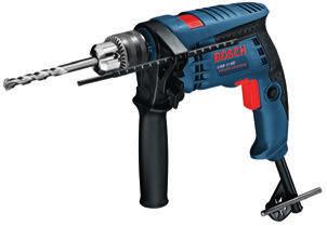- Rychloupíncí sklíčidlo 13 mm - Přídvná rukojeť - Hloubkový dorz 210 mm - Řemeslný kufřík Elektrické příklepové vrtčky 90005 101 GSB 19-2 RE - 2stupňová příklepová vrtčk 90005 102 GSB 21-2 RCT -