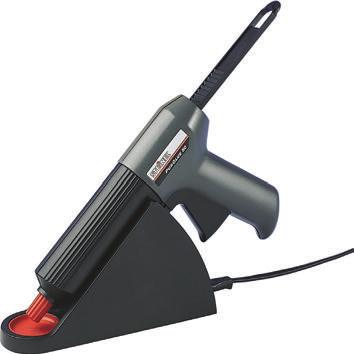 92295-92296 Pistole pro lepení z tepl 5 92295 PUR GLUE 50 - S tvnou stnicí pro trvlé, mobilní lepení bez kbelu - 230 V/50 Hz - Topný výkon 14 W (počáteční fáze 500 W) - Dob ohřevu 10-13 min.